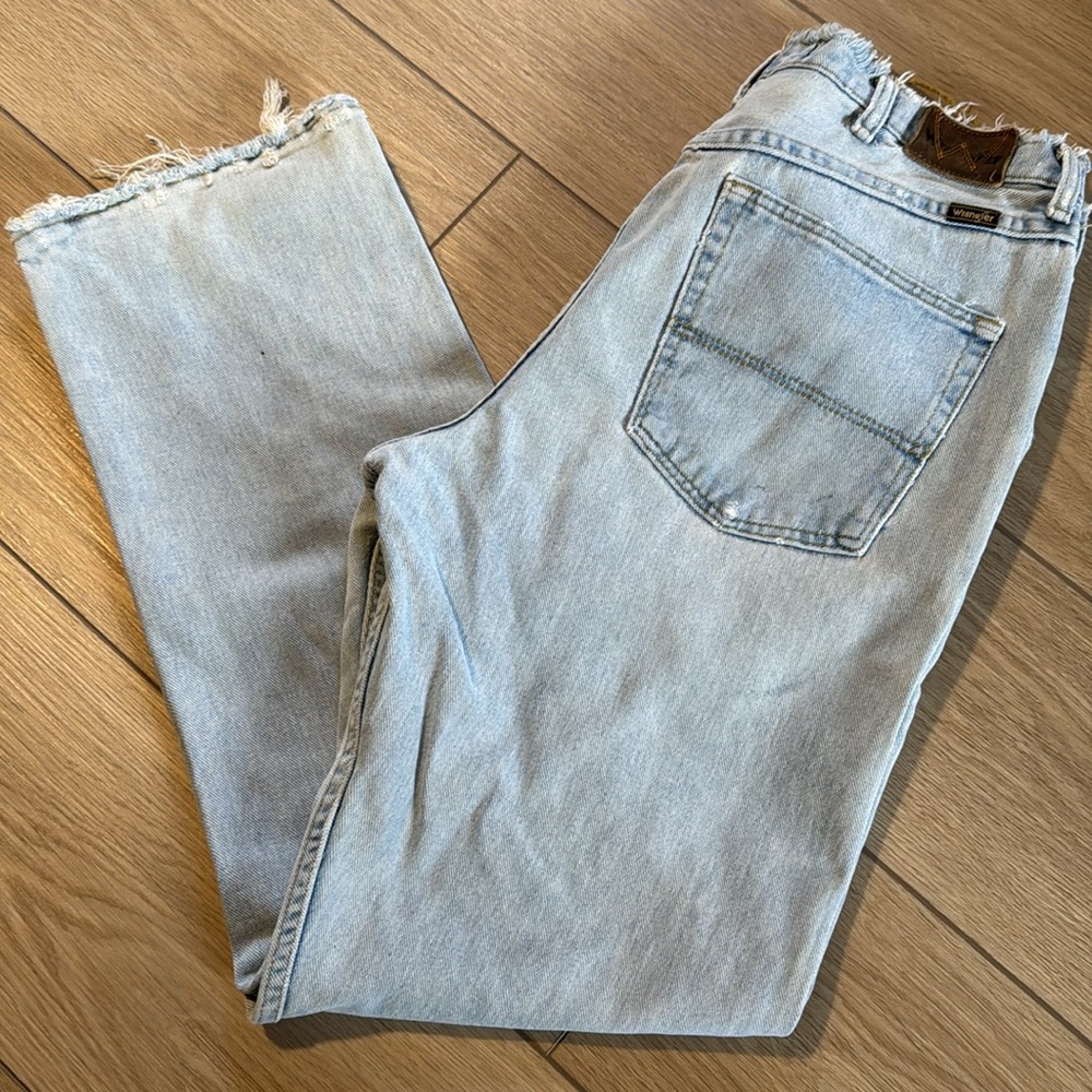 Vintage Wrangler Distressed Light Wash Jeans